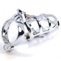 Metal Male Chastity Cage w/Lock